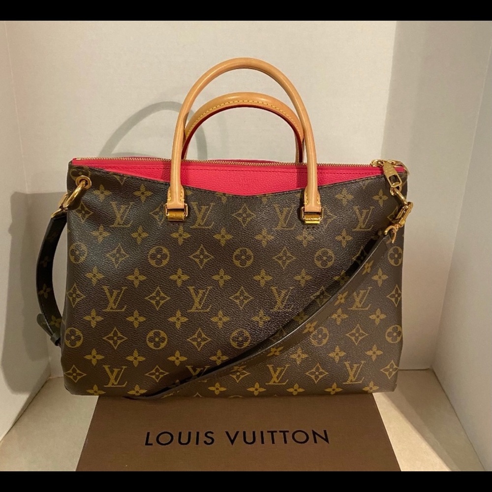 Louis Vuitton Pallas MM pink tote